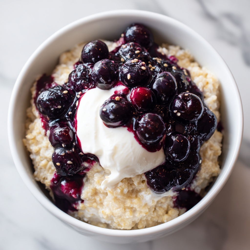 Blueberry Cheesecake Baked Oats Recipe - Recipe Image