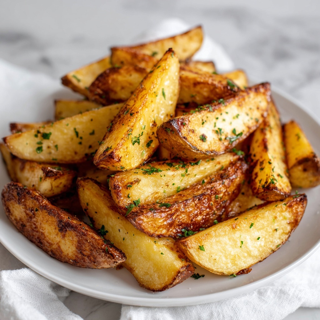 Crispy Oven-Baked Potato Wedges with Seasoning Recipe - Recipe Image