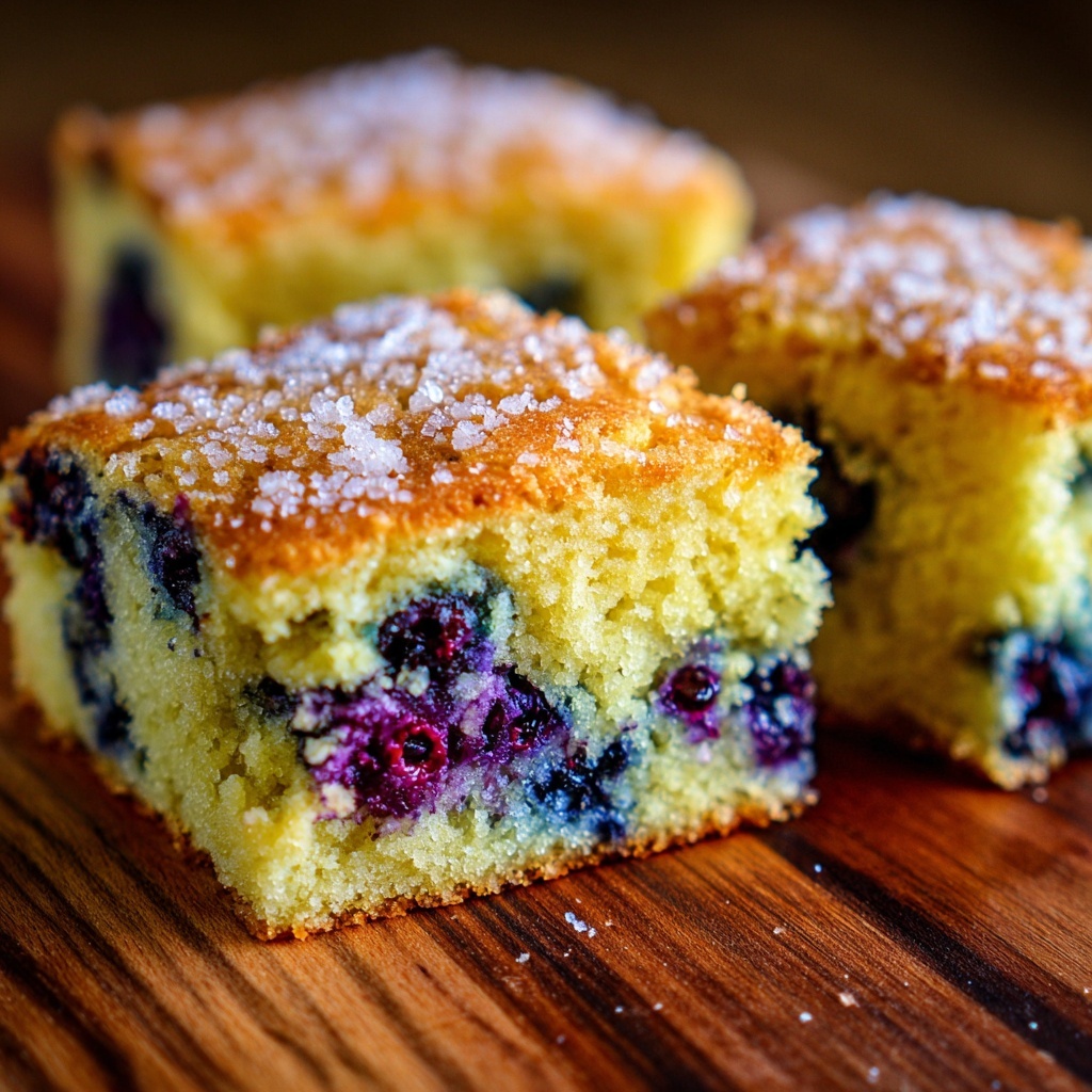 Buttermilk Blueberry Breakfast Cake Recipe - Recipe Image