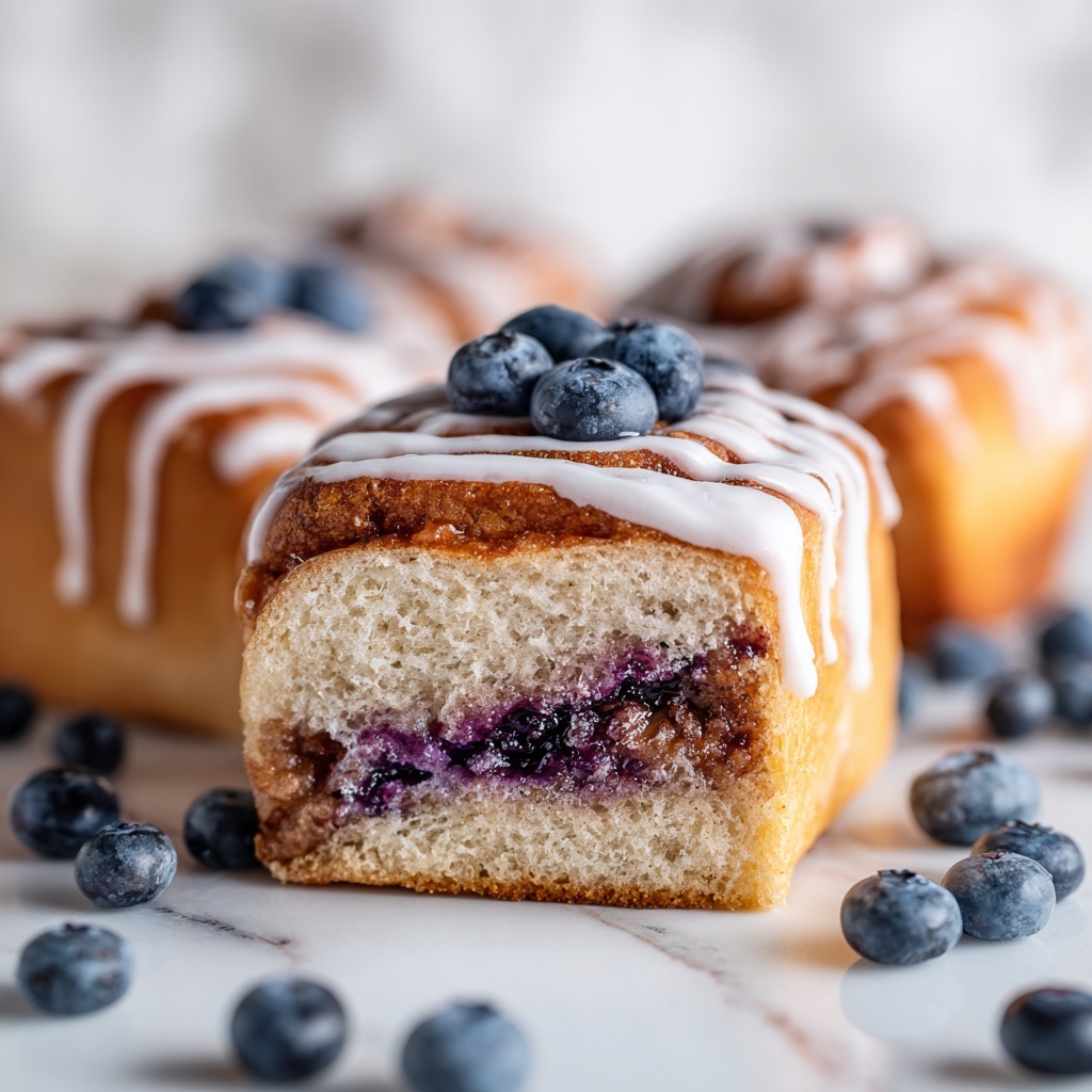 Homemade Blueberry Sweet Rolls Recipe - Recipe Image