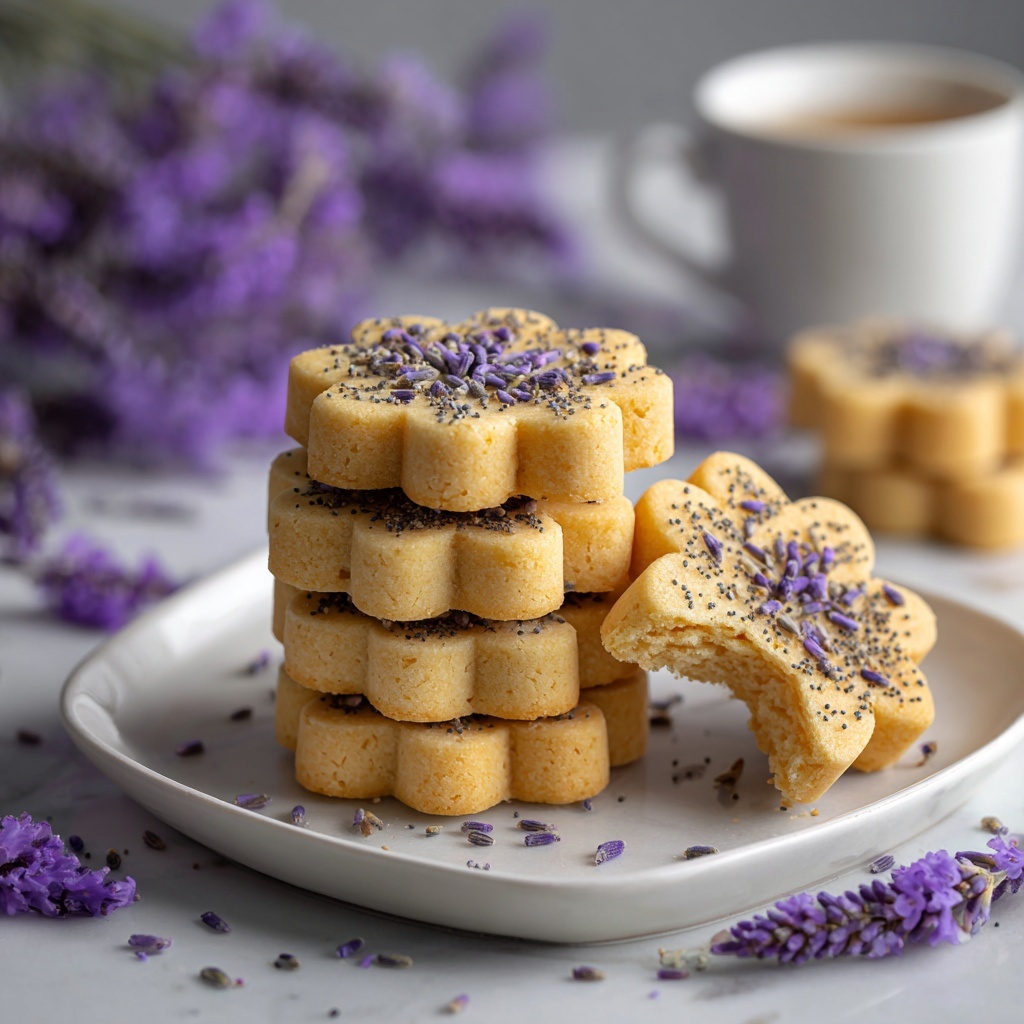 Lavender Shortbread Cookies Recipe - Recipe Image