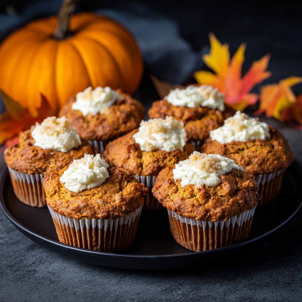 Pumpkin Cream Cheese Muffins Recipe - Recipe Image