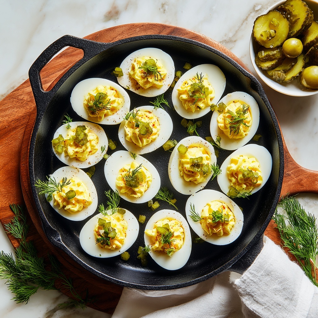Dill Pickle Deviled Eggs Recipe - Recipe Image