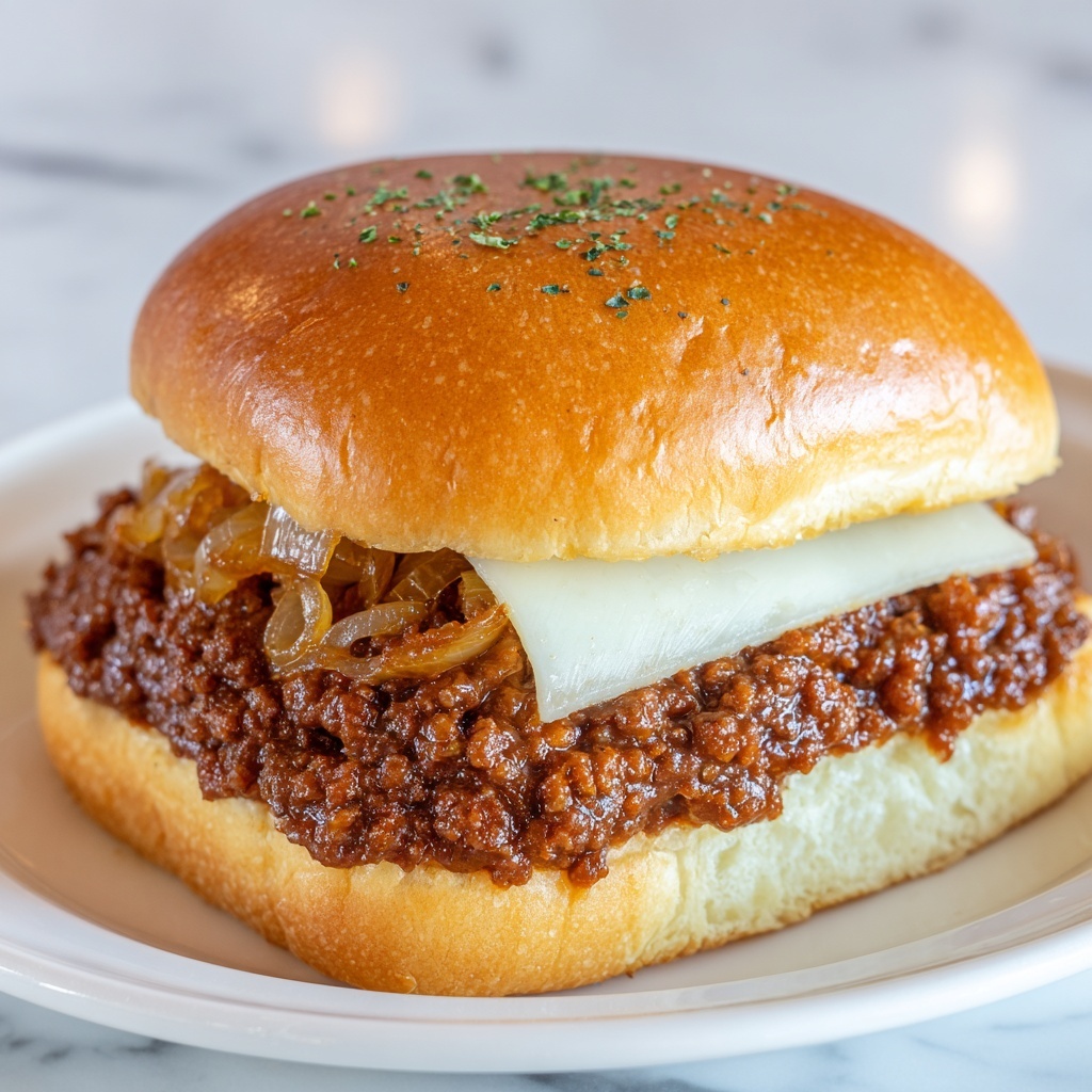 French Onion Beef Sloppy Joes Recipe - Recipe Image