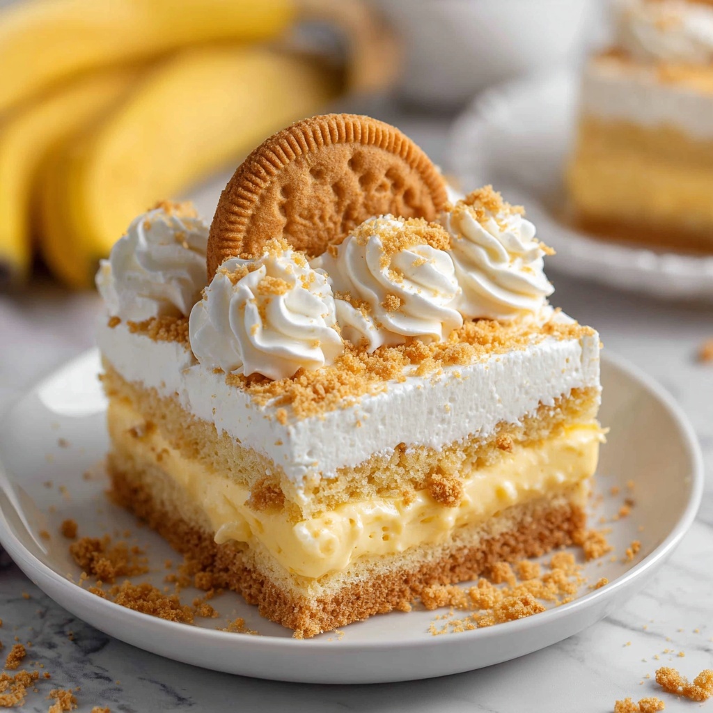 Banana Pudding Poke Cake Recipe - Recipe Image