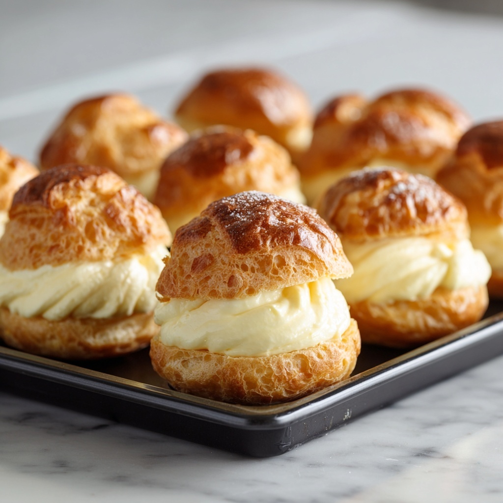 Cream Puffs with Luscious Vanilla Cream Filling Recipe - Recipe Image