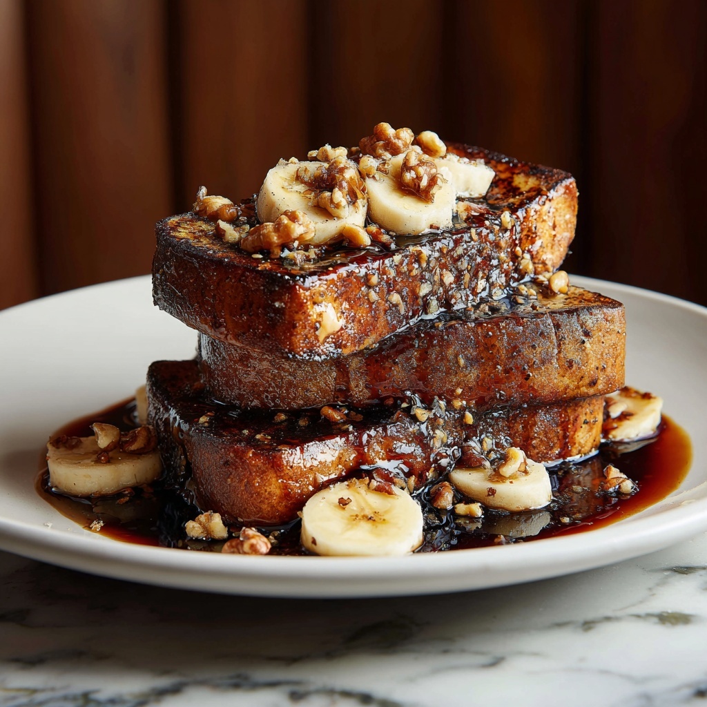 Bananas Foster French Toast with Banana Bread Recipe - Recipe Image