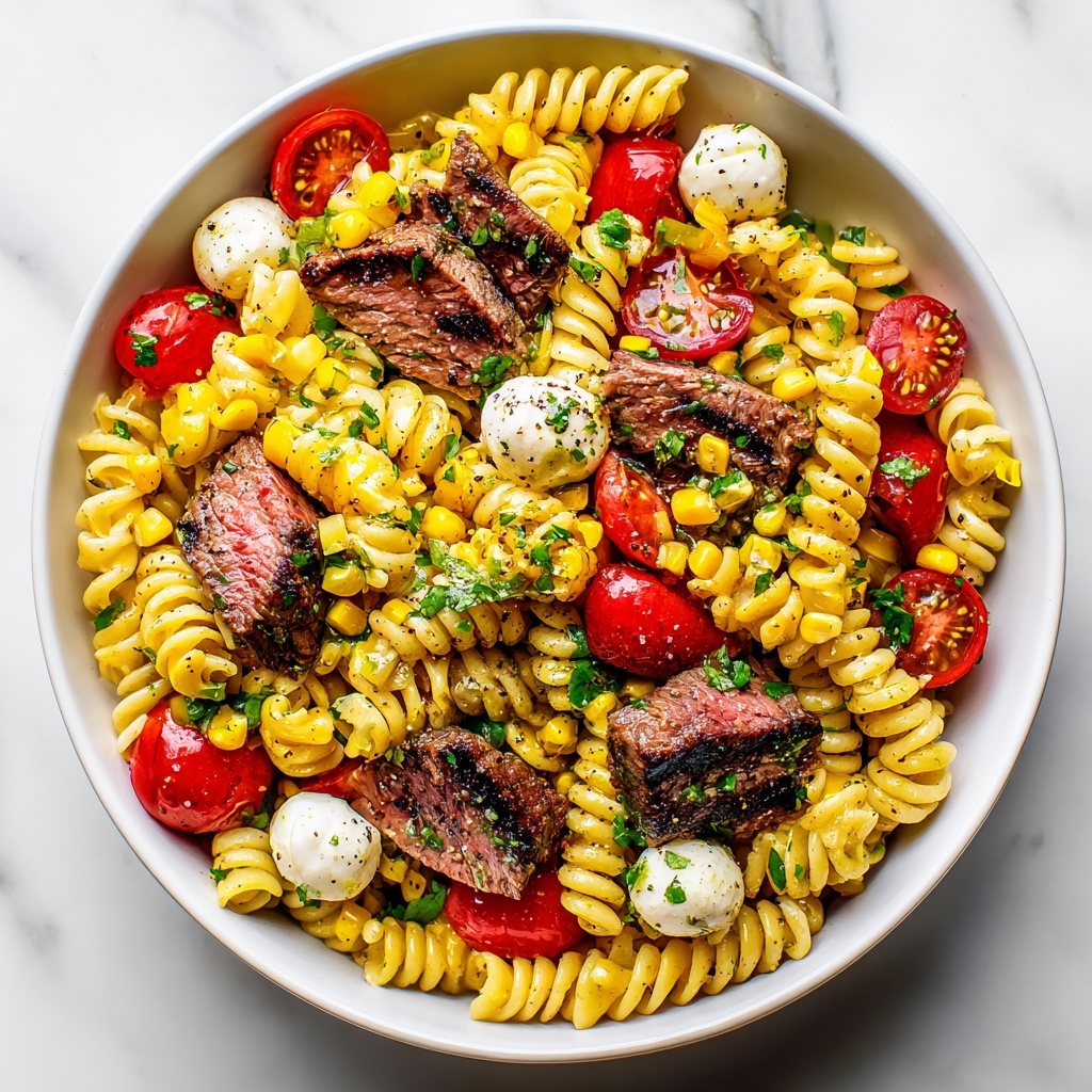 Chimichurri Steak Pasta Salad Recipe - Recipe Image