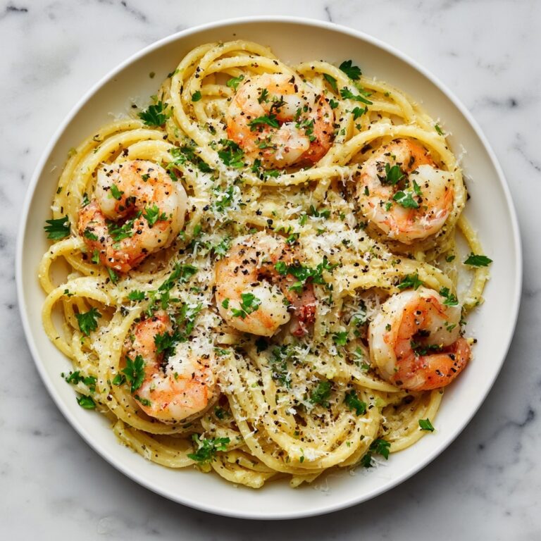 Creamy Garlic Shrimp Pasta Recipe