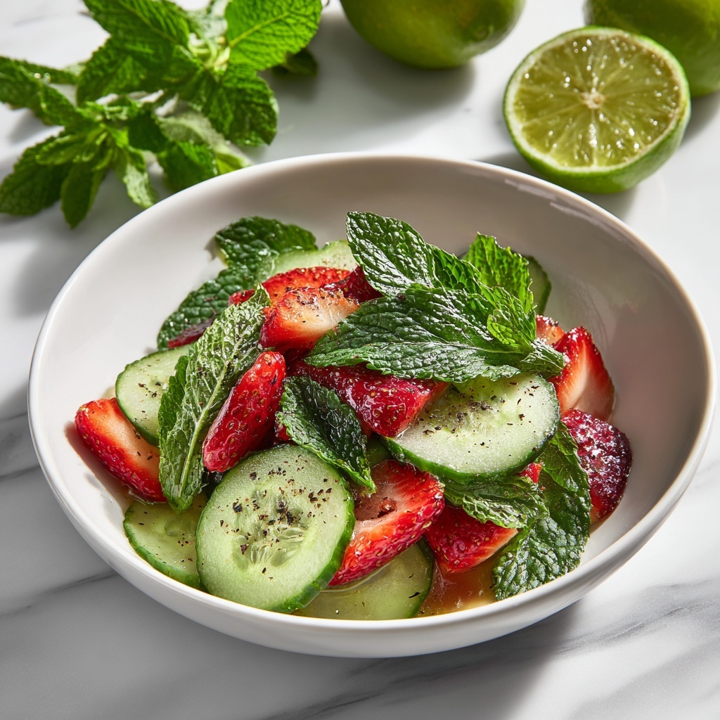 Cucumber Strawberry Salad Recipe - Recipe Image