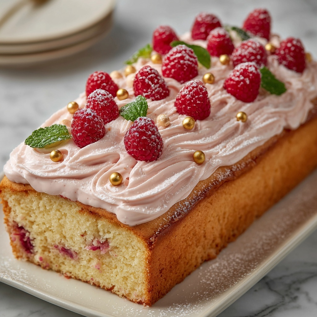 Lemon Raspberry Loaf Cake Recipe - Recipe Image