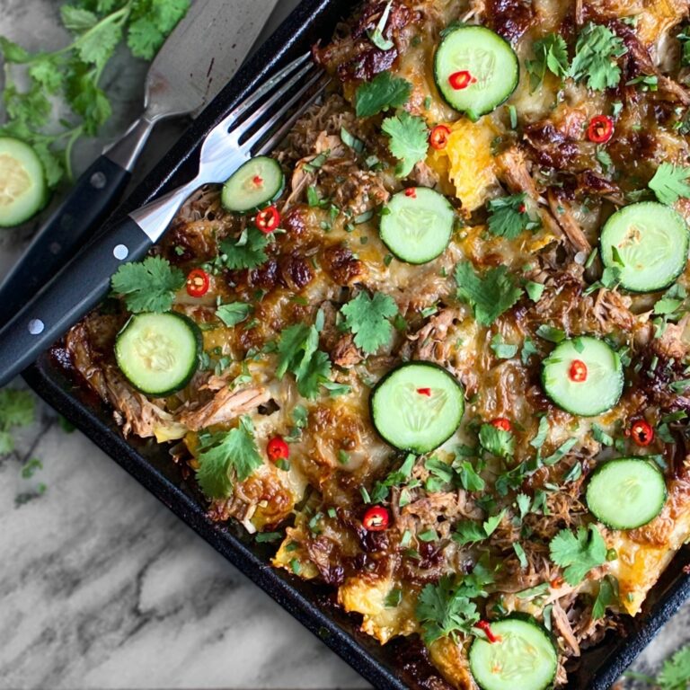 Slow Cooker Asian Pulled Chicken Nachos Recipe