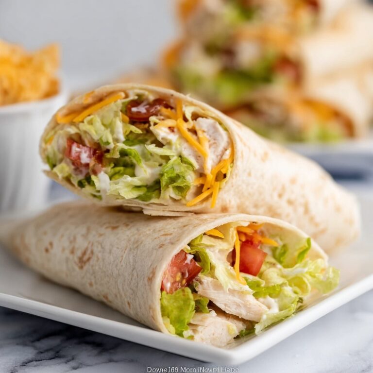 Crunchy Southwestern Chicken Wrap Recipe
