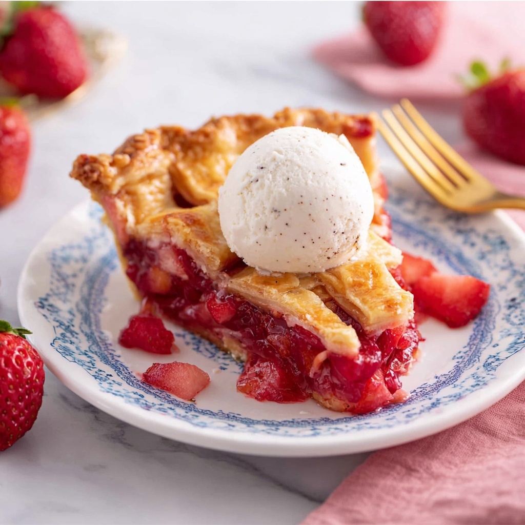 Strawberry Rhubarb Pie Recipe - Recipe Image