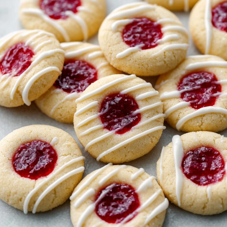 Raspberry Almond Shortbread Thumbprint Cookies Recipe