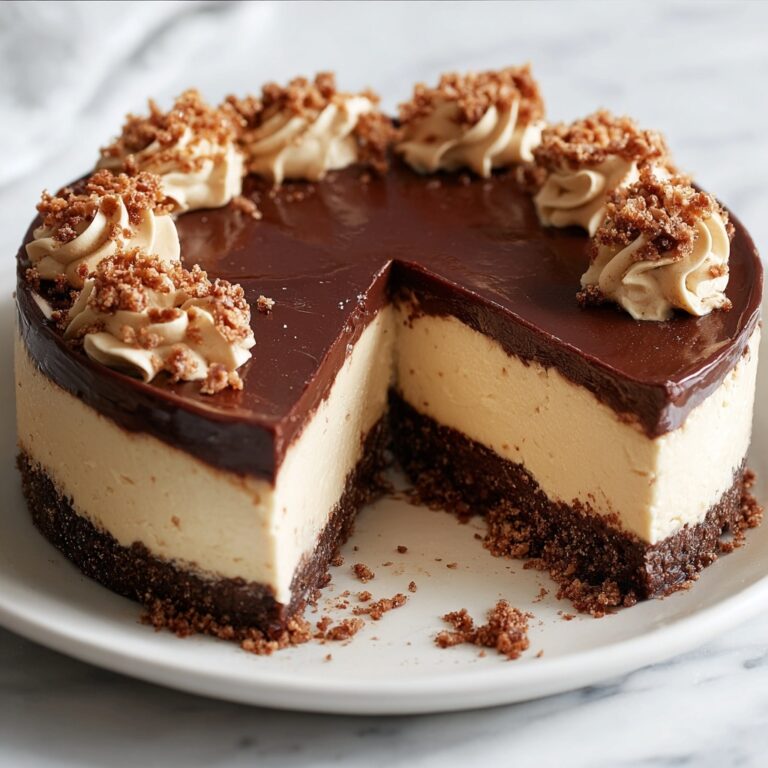 No-Bake Chocolate Peanut Butter Cheesecake Recipe