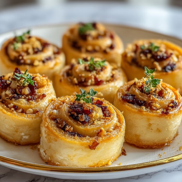 Cranberry Feta Pinwheels with Cream Cheese Recipe