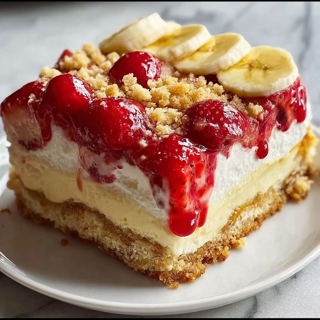 Strawberry Cheesecake Banana Pudding Recipe - Recipe Image