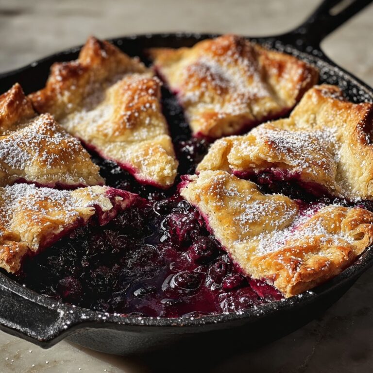 Easy Skillet Blackberry Cobbler Recipe