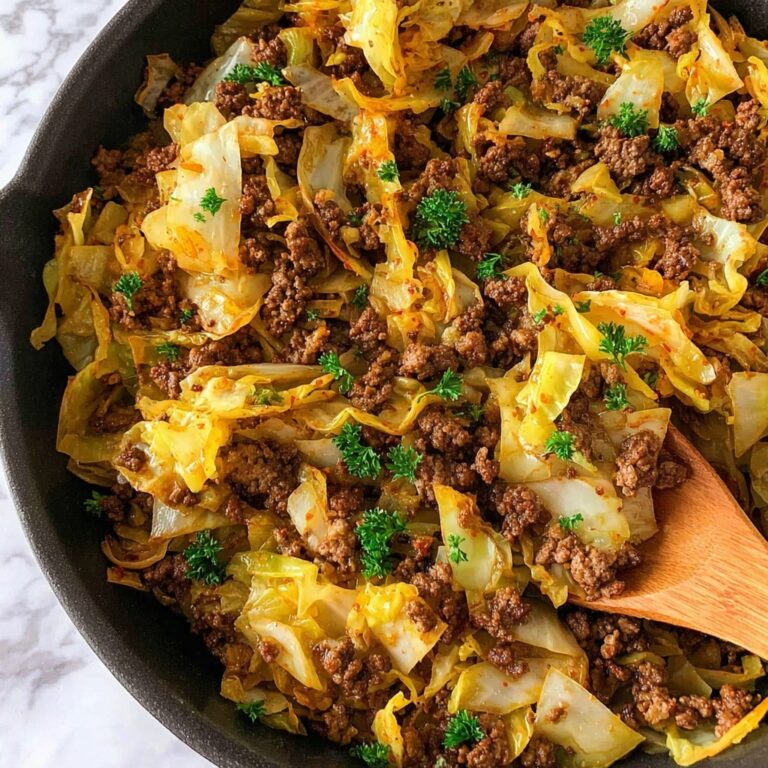 Cabbage and Ground Beef Skillet Dinner Recipe