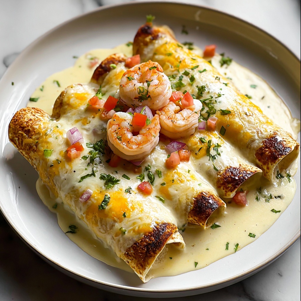 Creamy Shrimp Enchiladas: A Delicious Recipe for Seafood Lovers Recipe - Recipe Image