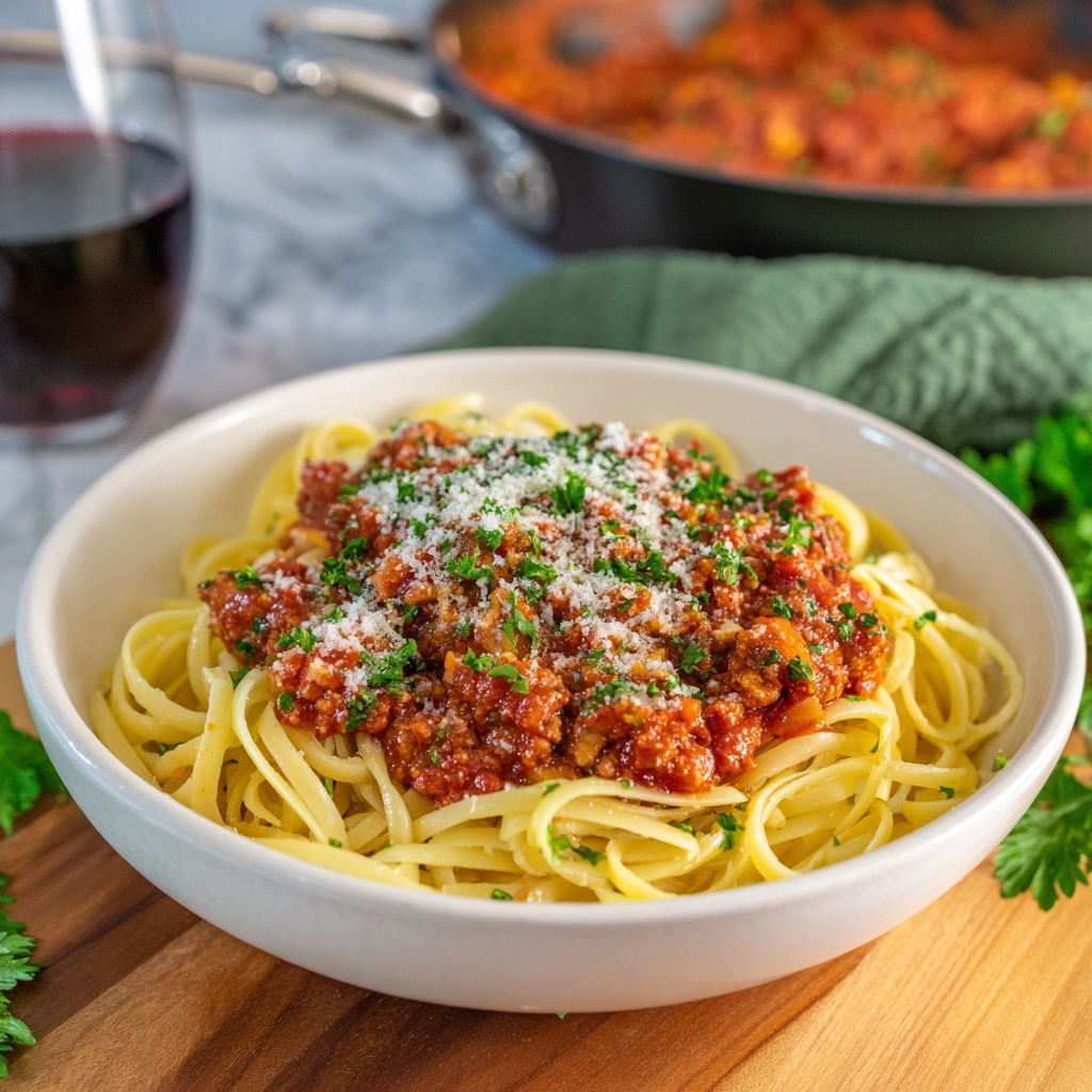 Easy Homemade Spaghetti Meat Sauce Recipe - Recipe Image