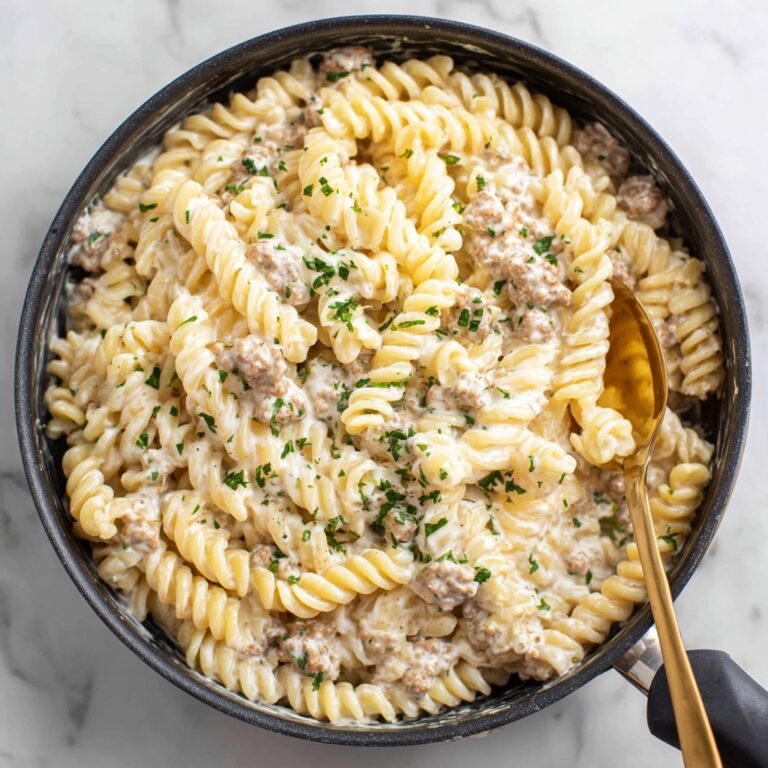 Stovetop Creamy Ground Beef Pasta Recipe