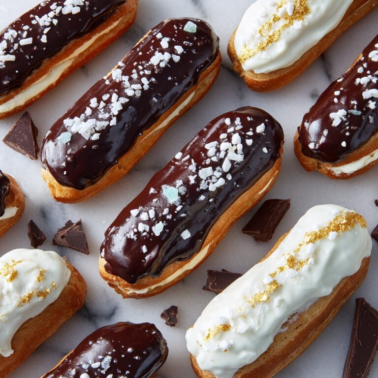 Chocolate Éclairs with Vanilla Filling Recipe