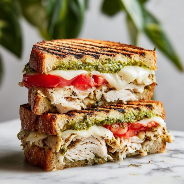 Gourmet Chicken Pesto Sourdough Sandwich Recipe