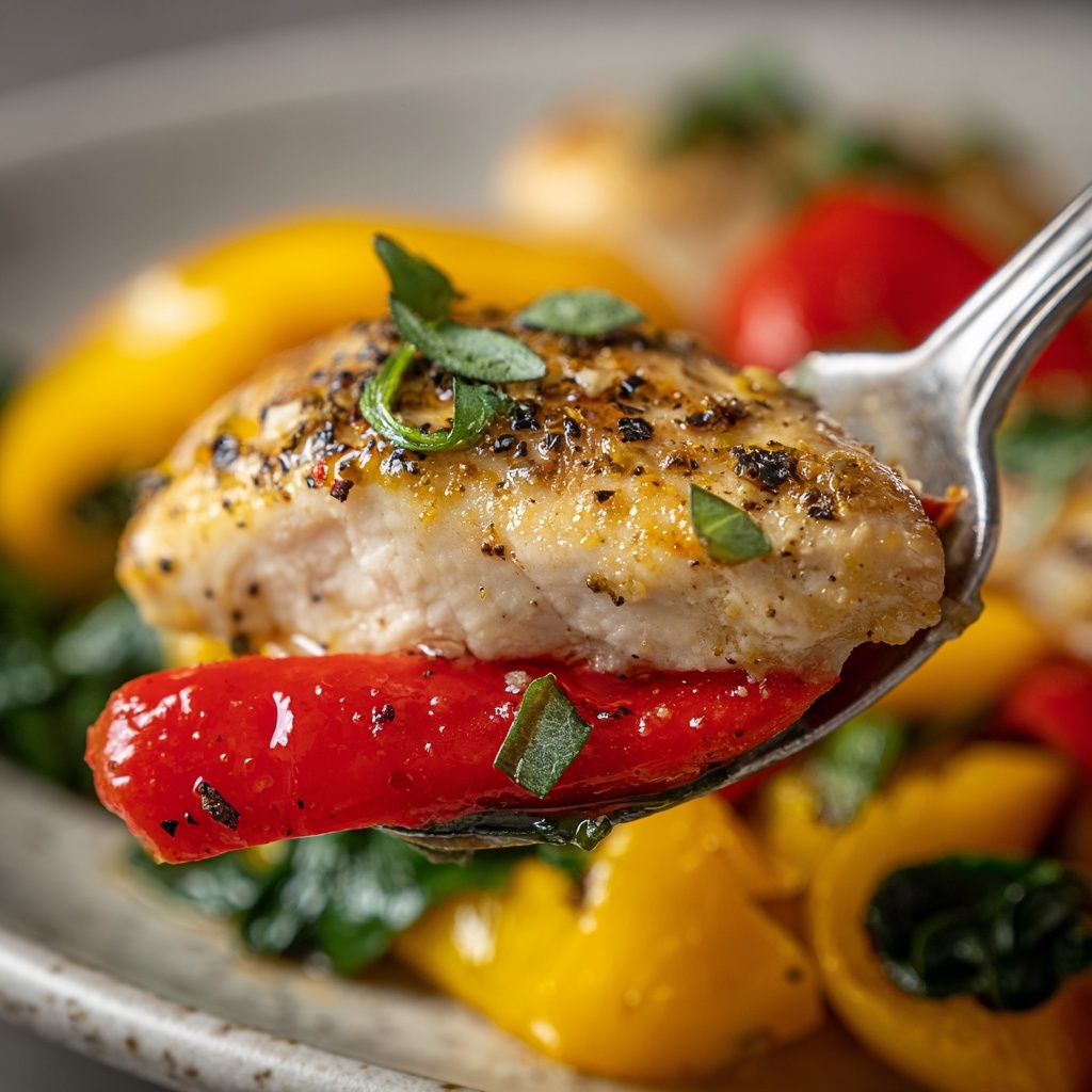 Balsamic Chicken and Peppers Recipe - Recipe Image