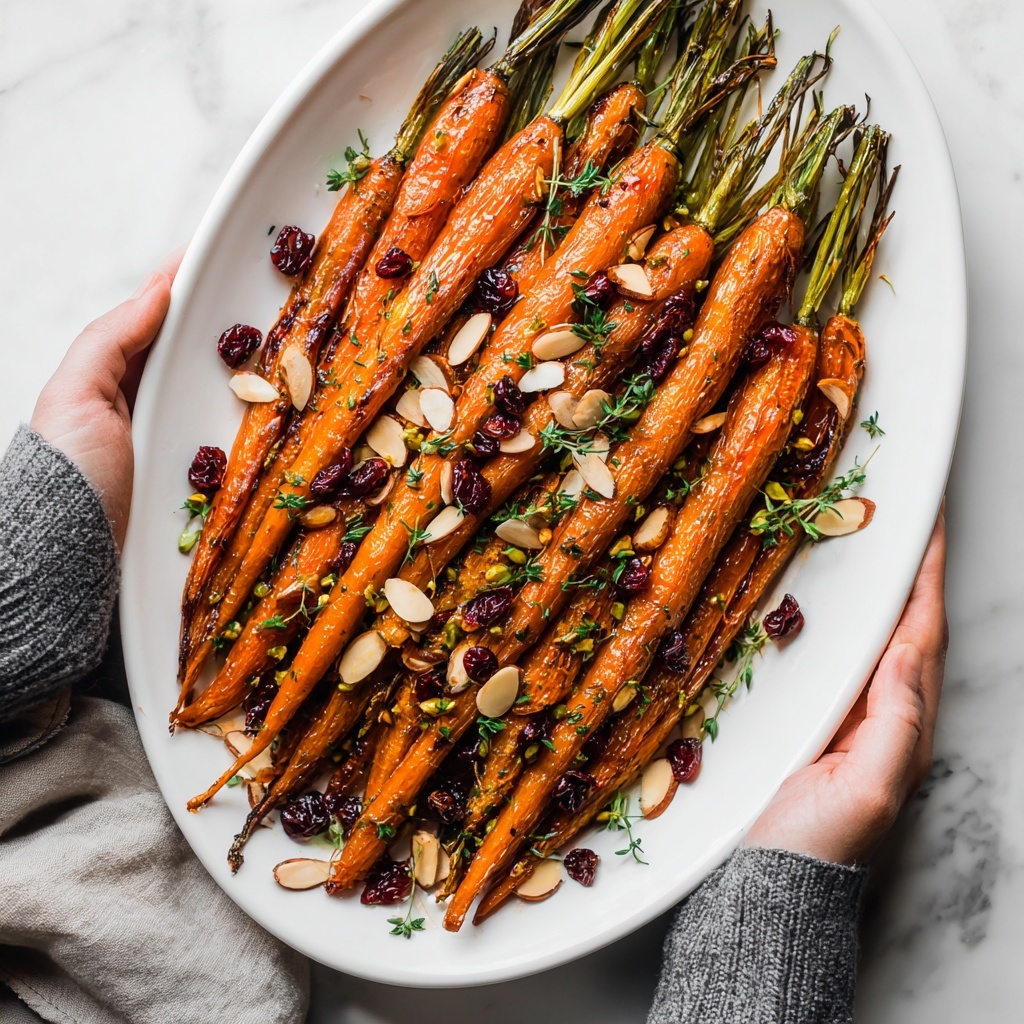 Maple Roasted Carrots with Cranberries Recipe - Recipe Image