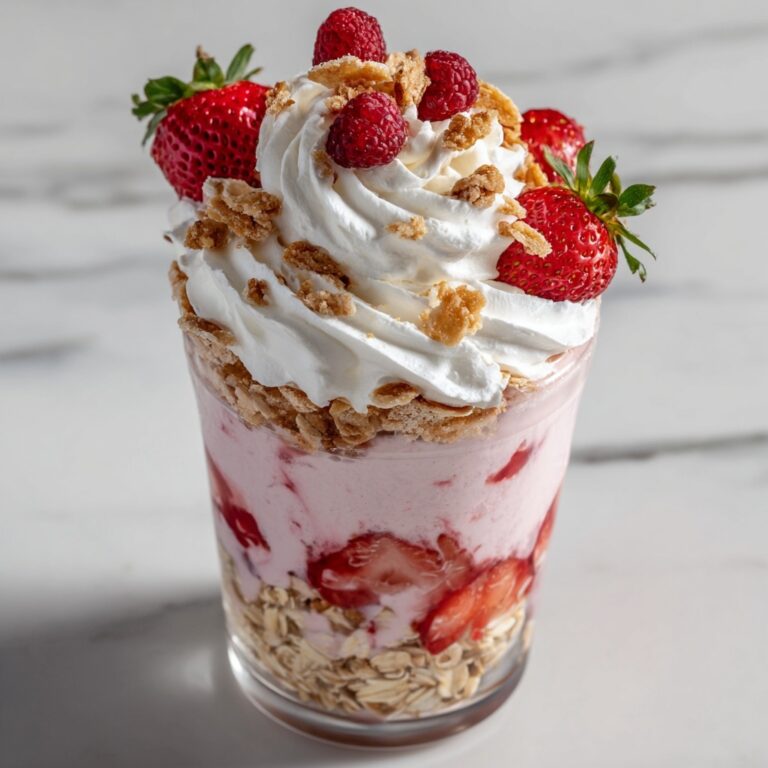 Strawberry Cheesecake Overnight Oats Recipe