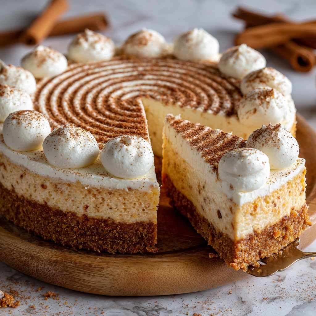 Cinnamon Roll Cheesecake Recipe - Recipe Image