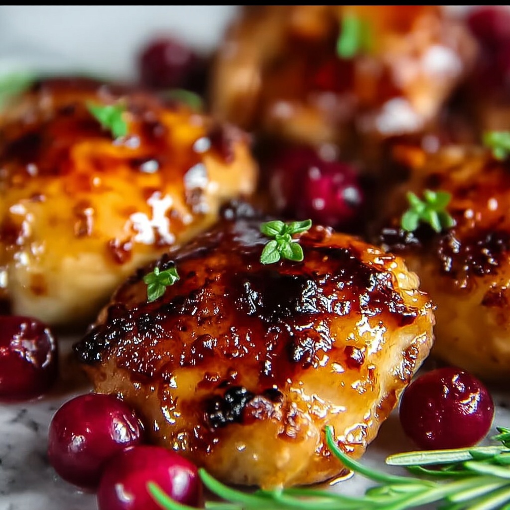 Skillet Cranberry Orange Chicken Recipe - Recipe Image