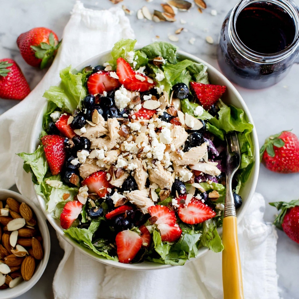 Strawberry Chicken Salad with Balsamic Dressing Recipe - Recipe Image