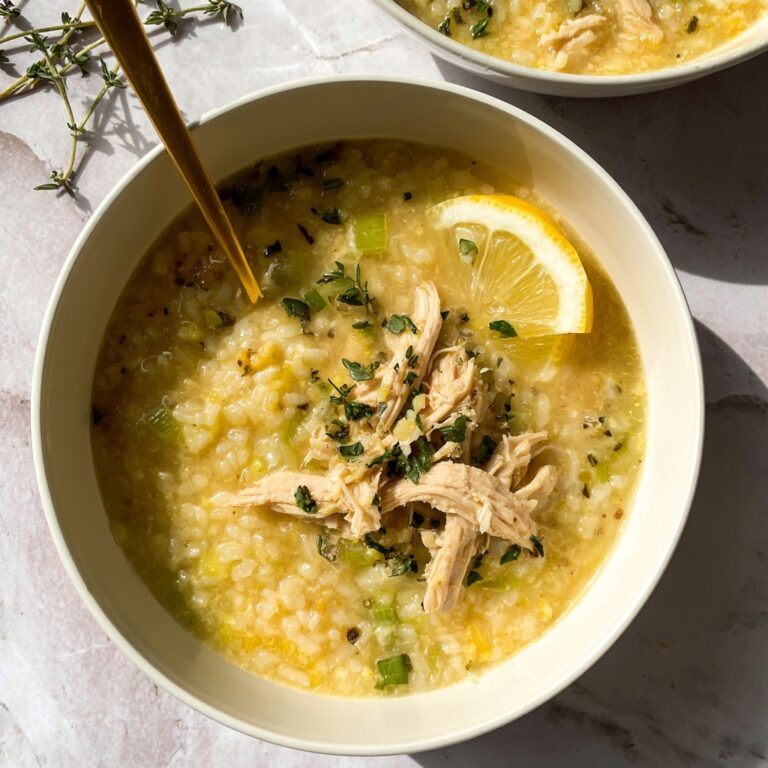 Mediterranean Lemon Chicken Soup Recipe