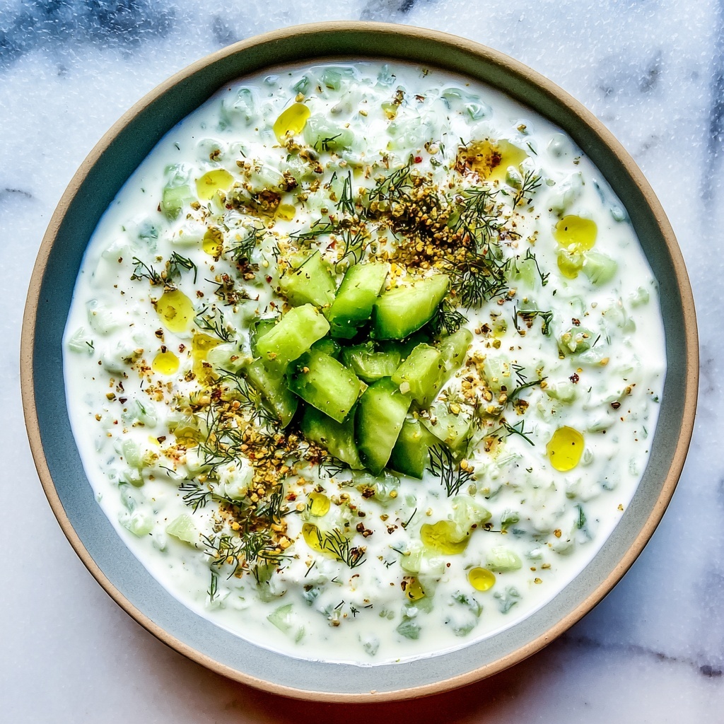 Cacık (Turkish Yogurt Cucumber) Recipe - Recipe Image