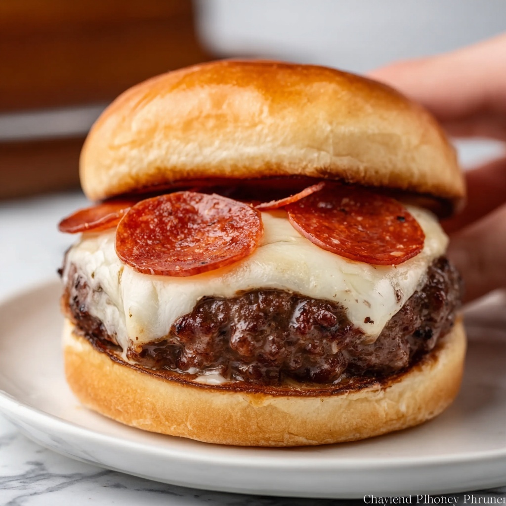 Pizza Burgers Recipe - Recipe Image