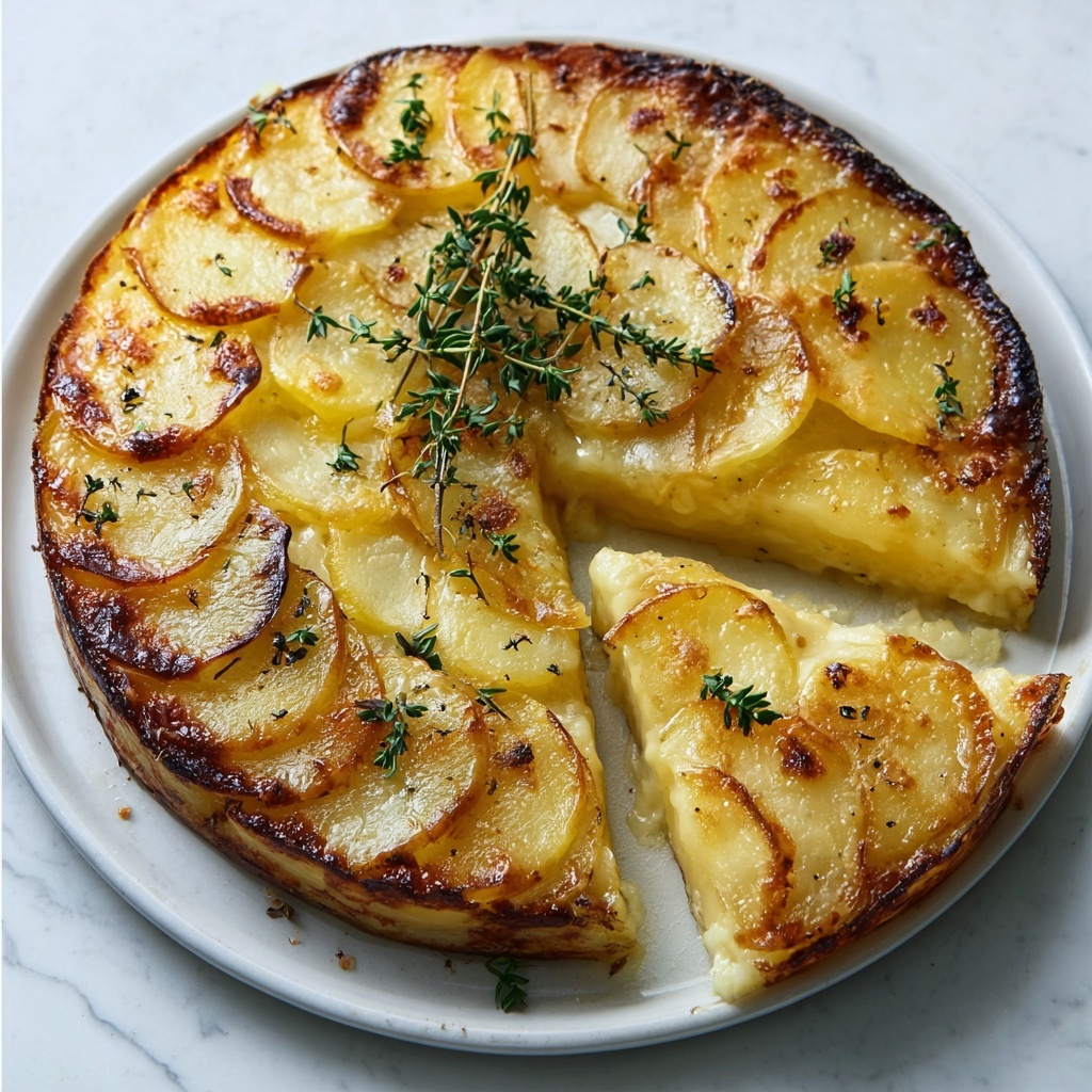 Crispy Balsamic Thyme Potato Torte Recipe - Recipe Image