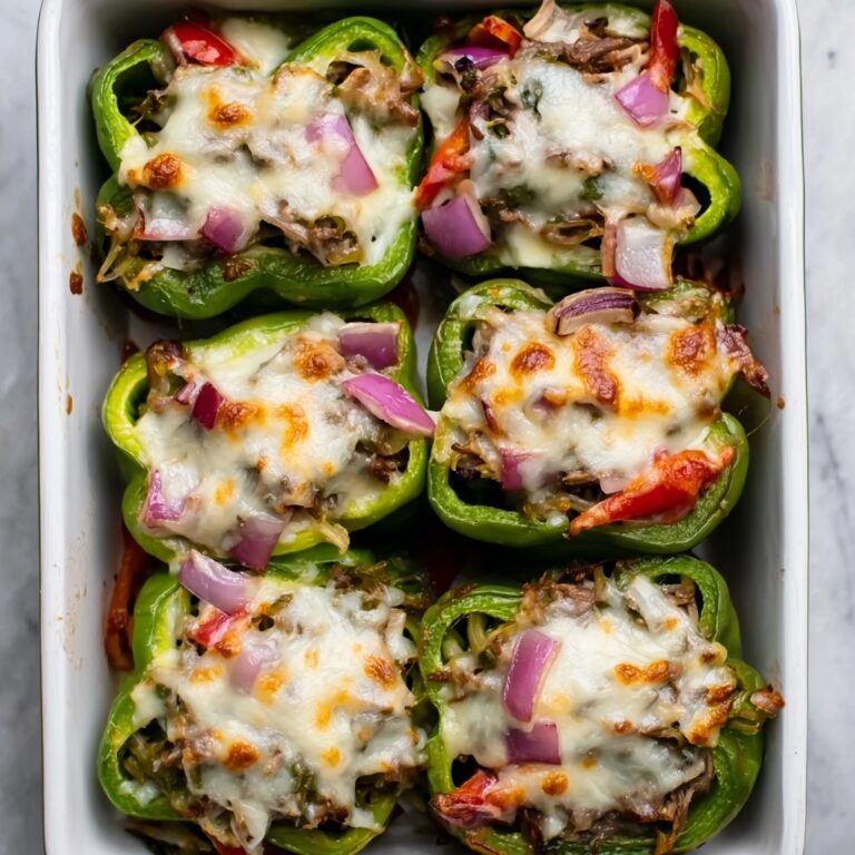 Philly Cheesesteak Loaded Stuffed Peppers Recipe