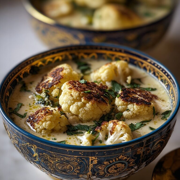 Mediterranean-Style Roasted Cauliflower Soup Recipe