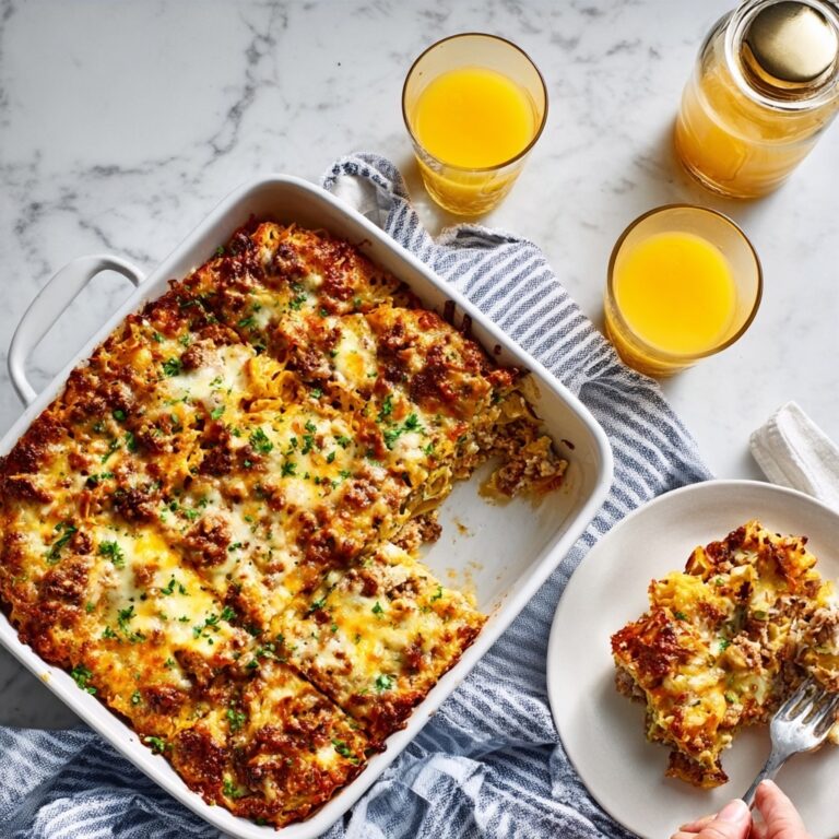Sausage Hash Brown Breakfast Casserole Recipe