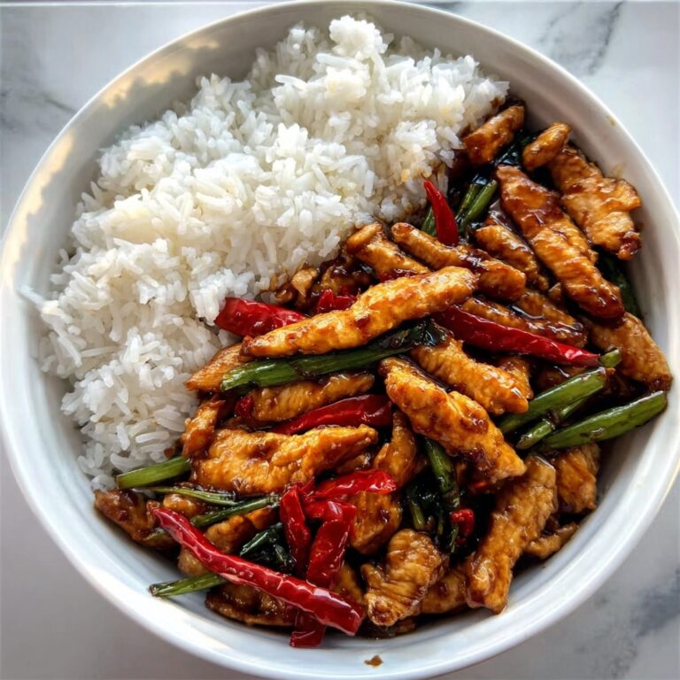 Spicy Garlic Chicken Stir-Fry with Rice Recipe