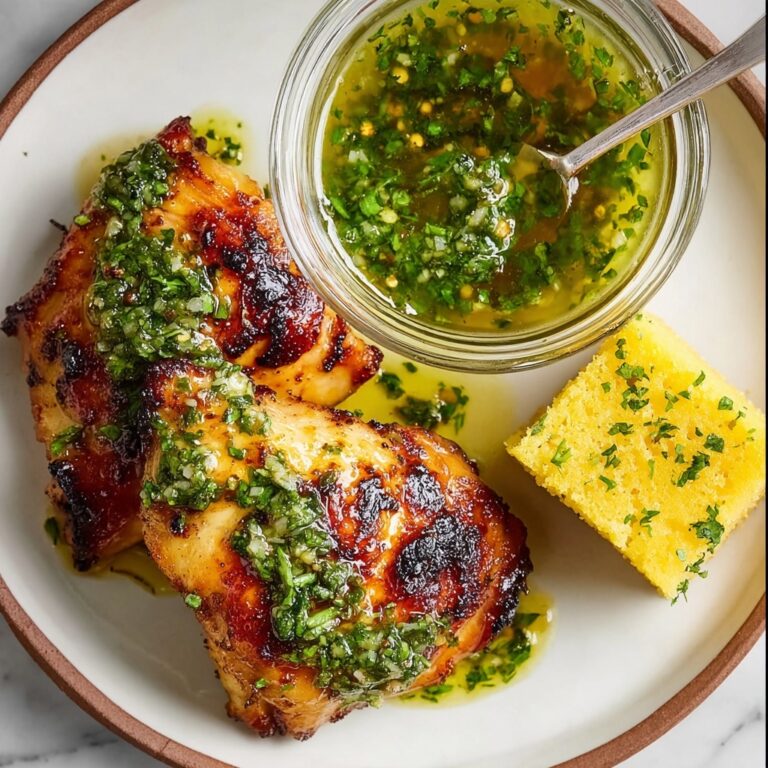 Grilled Chicken Thighs with Chimichurri Recipe