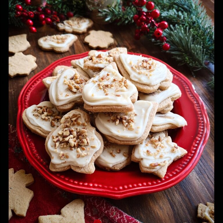 Pecan Sugar Cookies with Brown Butter Icing Recipe