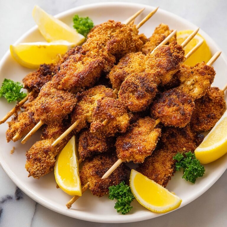 Breaded Chicken Skewers Recipe