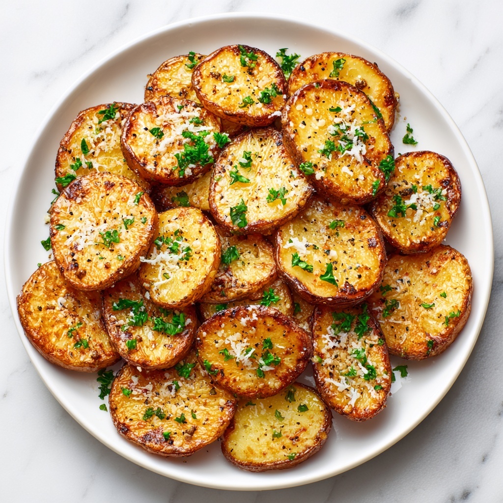 Parmesan Smashed Potatoes with Garlic Dip Recipe - Recipe Image