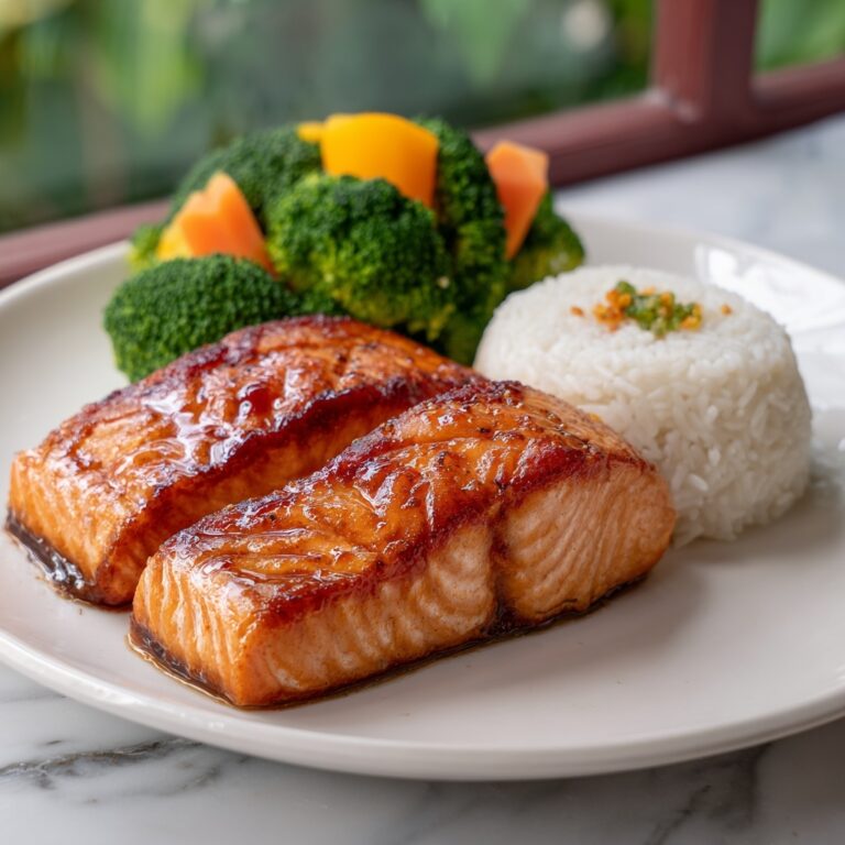 Salmon Teriyaki with Steamed Rice: A Flavorful and Healthy Meal Recipe