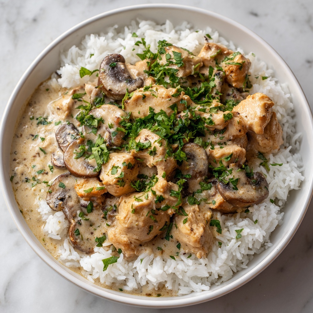 Parmesan-Garlic Mushroom Chicken Recipe - Recipe Image