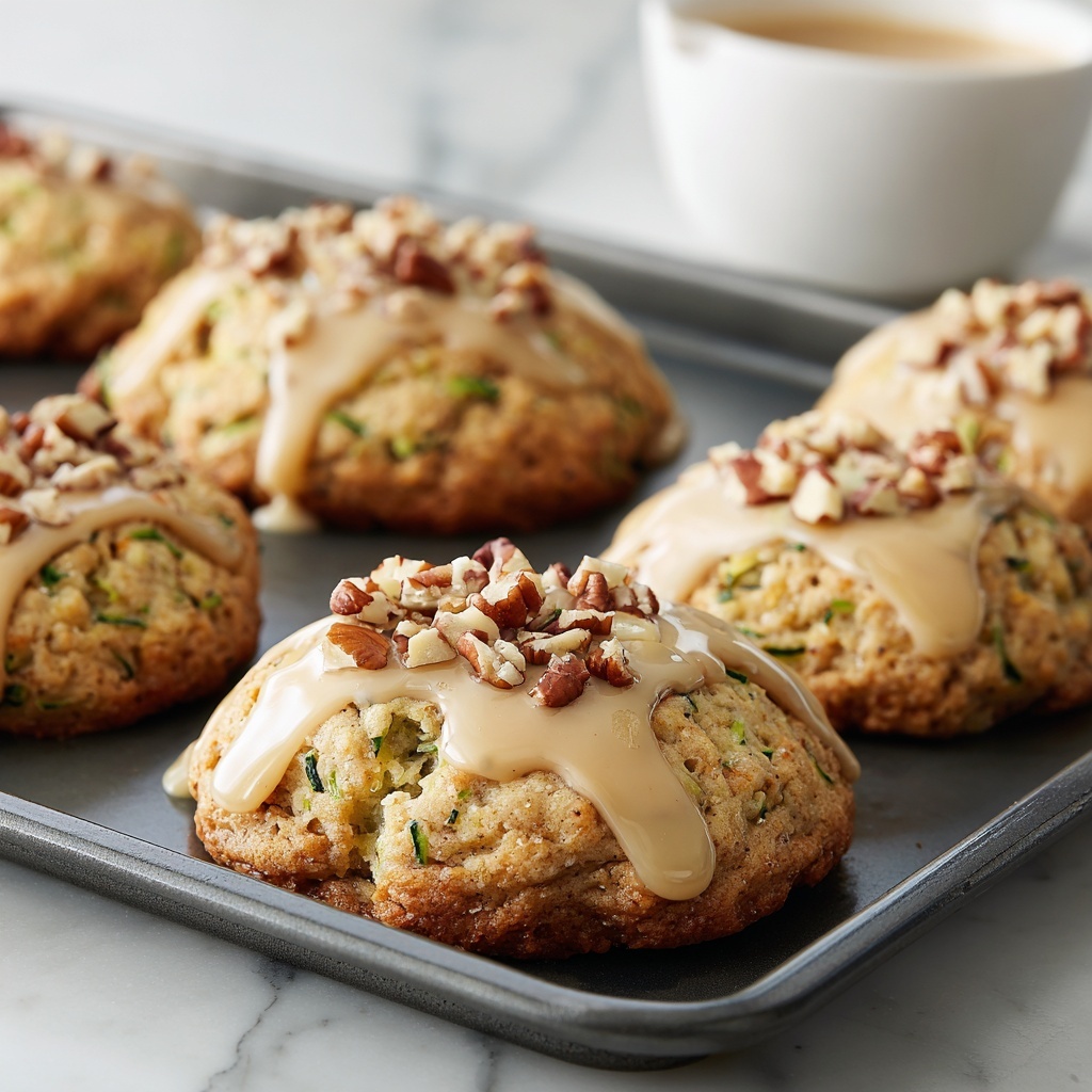 Zucchini Bread Cookies with Brown Butter Glaze Recipe - Recipe Image